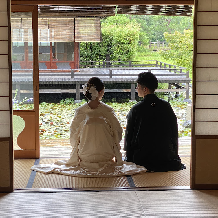 雨ならではの　和装撮影